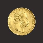 moneda aur Franz Iosif 8 florini 8 guldeni 20 franci-Fata P