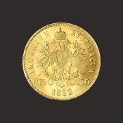 Moneda Aur Franz Iosif Florini Guldeni Franci Spate P