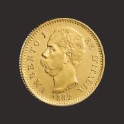 Moneda Aur Lire Italienesti Umberto I Fata P
