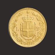 Moneda Aur Lire Italienesti Umberto I Spate P